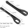 2PCS Car Seat Gap Filler Organizer with Phone HolderUpgrade Version Car Seat Gap Organizer for Prevent FallingEssential Car Accessories Car Side Seat Gap Filler (Black)
