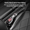 2PCS Car Seat Gap Filler Organizer with Phone HolderUpgrade Version Car Seat Gap Organizer for Prevent FallingEssential Car Accessories Car Side Seat Gap Filler (Black)