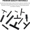 115PCS Car Vacuum Hose Connector Assortment12 Sizes Vacuum Tube Vacuum Line Kit with TeeStraightReducer ConnectorHeat Resistant 240 (460) Car Spare Parts for Car Truck SUV