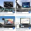 Wireless Apple Carplay Screen for Car 4K Dash Cam 9 Portable Apple Carplay Android Auto Car Stereo with 1080p Backup Camera GPS NavigationMirror LinkVoice ControlBluetooth